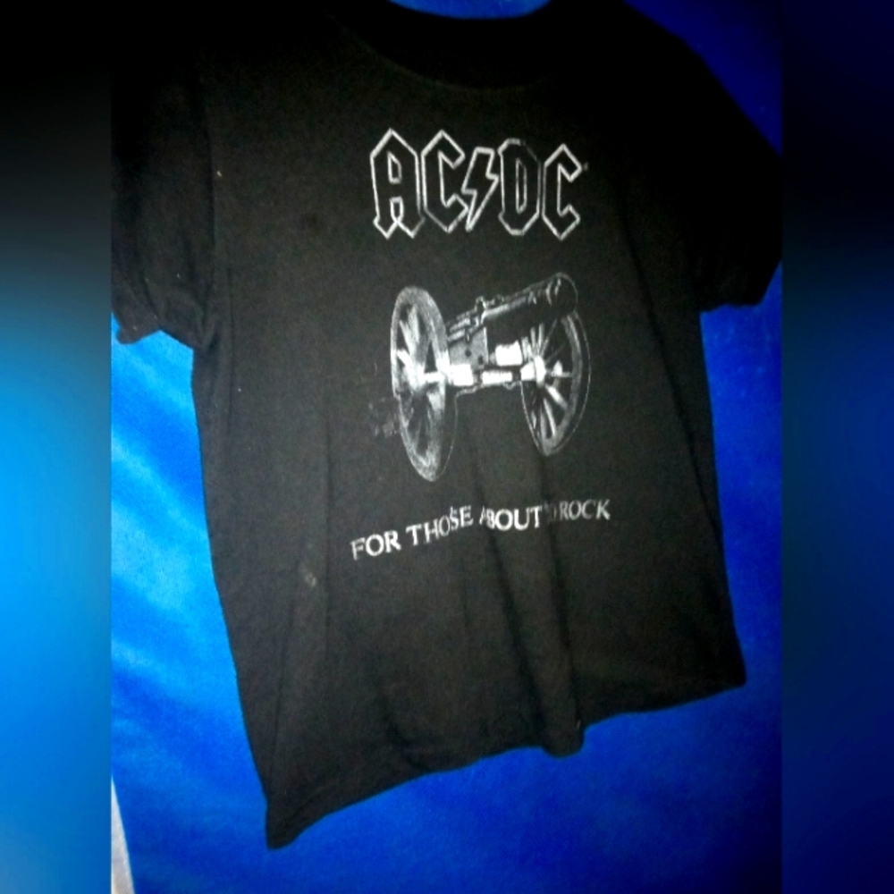 Acdc small crop top